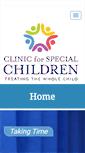 Mobile Screenshot of clinicforspecialchildren.net